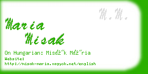 maria misak business card